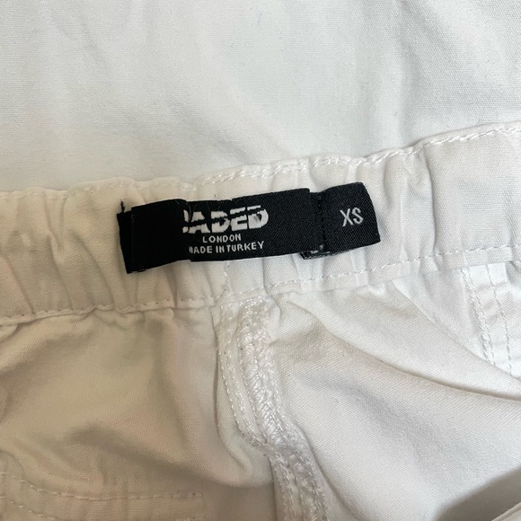 Jaded London | White Parachute Cargo Pants - Picture 5 of 5